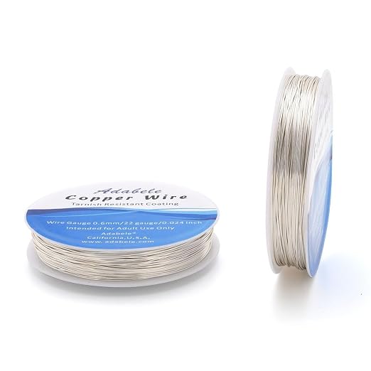 Adabele 249 Feet Premium Tarnish Resistant Round Jewelry Wire Copper Beading by AdabeleLLC