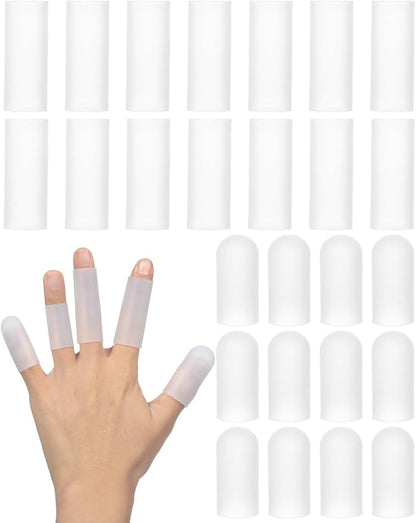 EORTA 30 Pieces Silicone Finger Cots Gel Finger Protector Gloves Fingertip by EORTA