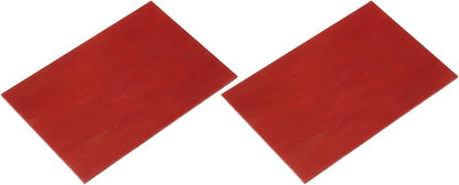 MECCANIXITY 2 Pcs Stained Glass Sheet Mosaic Tile 7.9 Inch x 5.9 Inch Deep Red by MECCANIXITY
