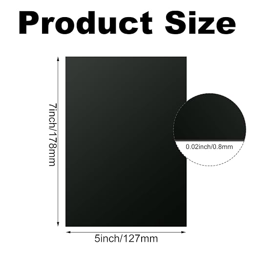 10PCS 7x5x1/32 Inch Anodized Aluminum Sheet, 1MM Thin Metal Plates - Image 2