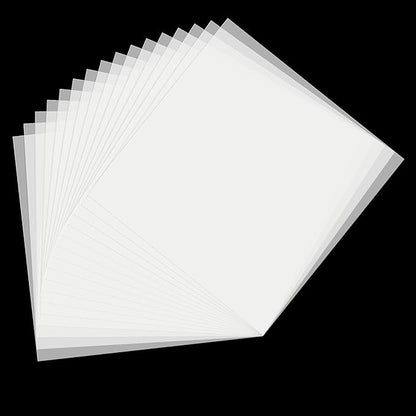 16 Pack 7.5mil Mylar Sheet, 12 X 12 Inch Translucent Blank Stencil Paper by PrintableHolographicStickerPaperTransparencyFilm
