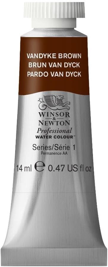 Winsor & Newton Professional Watercolor, 14ml Tube, Vandyke Brown by WinsorNewton