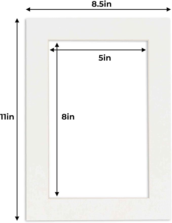 5.5x8.5 Mat for 8.5x11 Frame - Image 3