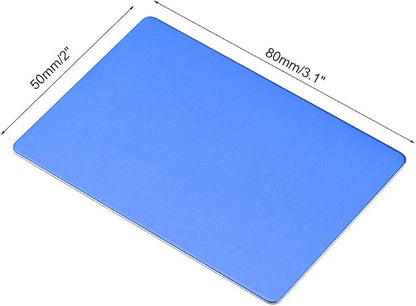 uxcell Blank Metal Card 80x50x0.8mm Anodized Aluminum Plate - Image 2