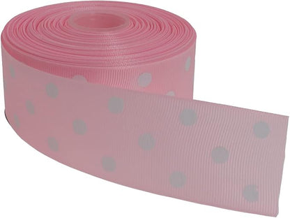 Polka Dot Grosgrain Ribbon 25 Yard Each Roll 100% Polyester by Unknown