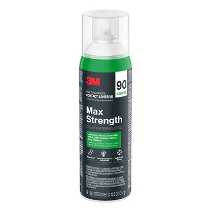 3M Max Strength 90 Multi-Surface Contact Adhesive, 12.6 oz., Low VOC, Max Bond by 3MIndustrial