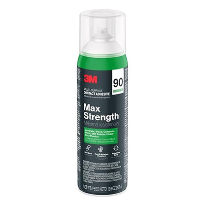 3M Max Strength 90 Contact Adhesive Spray, 12.6 oz – Low VOC Heavy Duty Glue - Image 3