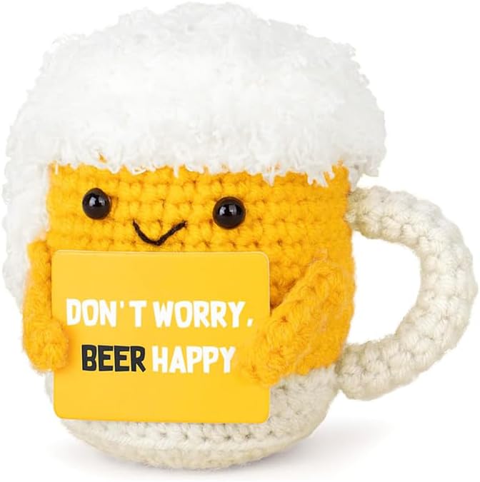 Beer Cup Pin Cushion, Handmade Knitted Pincushions, Cute Pin Cushions Needle by Wanshui