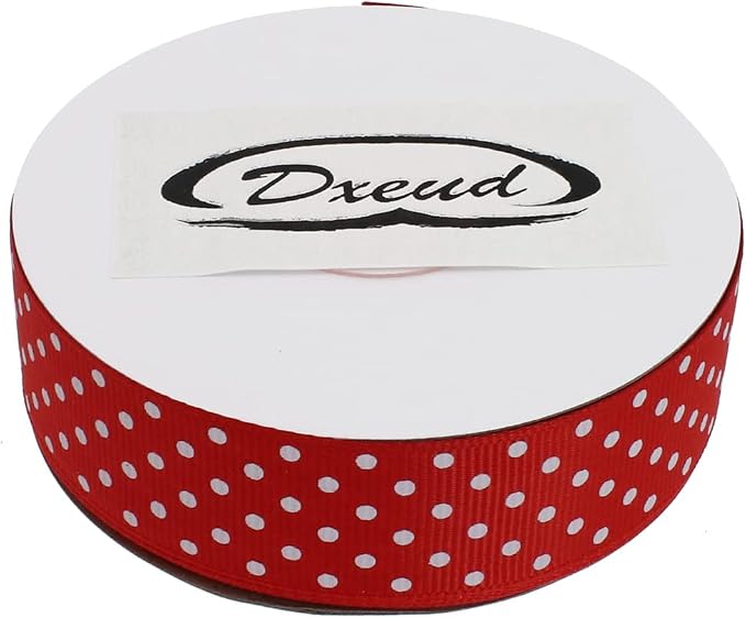 Polka Dot Grosgrain Ribbon 25 Yard Each Roll 100% Polyester - Image 3