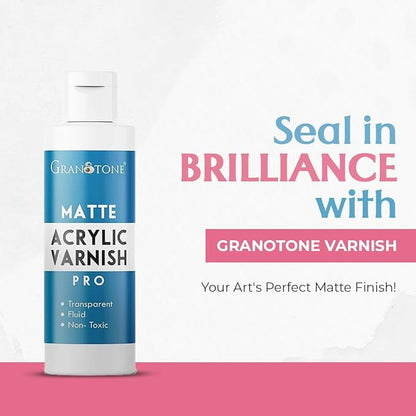GRANOTONE Acrylic Artist's Varnish | Matte Finish | Non-Yellowing | Non-Toxic | - Image 2