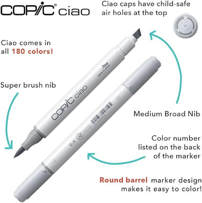 Copic Sketch, Alcohol Markers, Dual Brush Tip Art Marker - Image 4