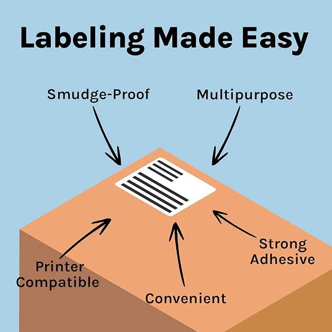 Premium Label Supply White Sticker FBA Labels – 4" x 3.33" – Laser/Inkjet - Image 6