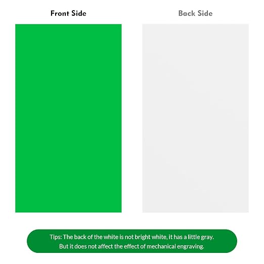 Laser Engraving Blank Green ABS Double Color Plastic Sheet, 11.8x6.49x0.05 inch - Image 7