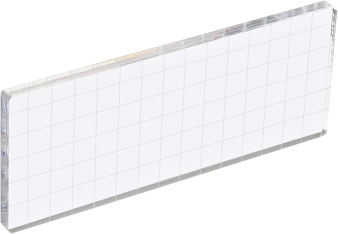 PATIKIL 6" x 3" Acrylic Stamp Block by PATIKIL