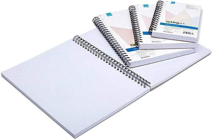 KINGART Mixed Media Sketchbooks, 11 x 14 Inches, 98lb/160gsm Acid-Free Paper - Image 9