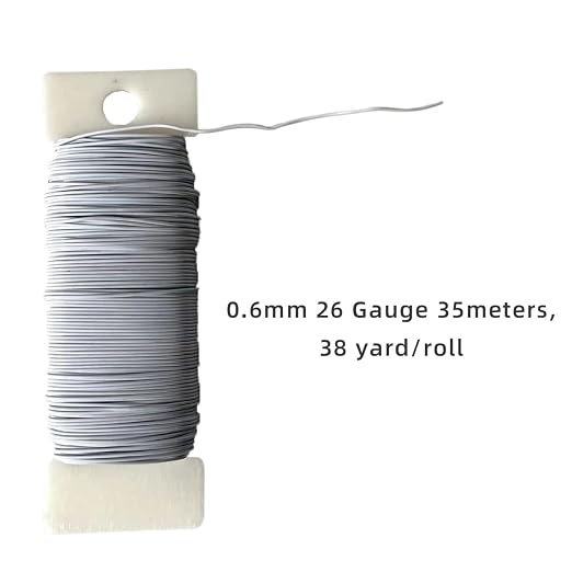 76Yards 26Gauge Black Metal Floral Wire Flexible Paddle Florist Garden Wire - Image 7