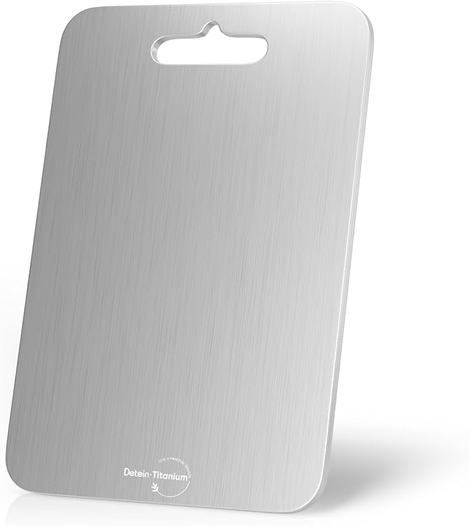 100% Pure Titanium Cutting Board by DETEIN