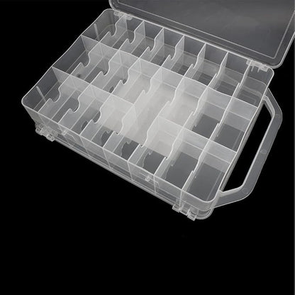 46 Grids Sewing Organizer, Double Sided Thread Box Storage, Portable Clear - Image 6