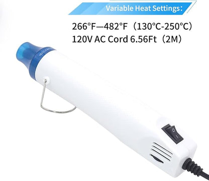 mofa Temp Regulation Heat gun, 6.6ft Cable 300W Hot Air Gun - Image 2