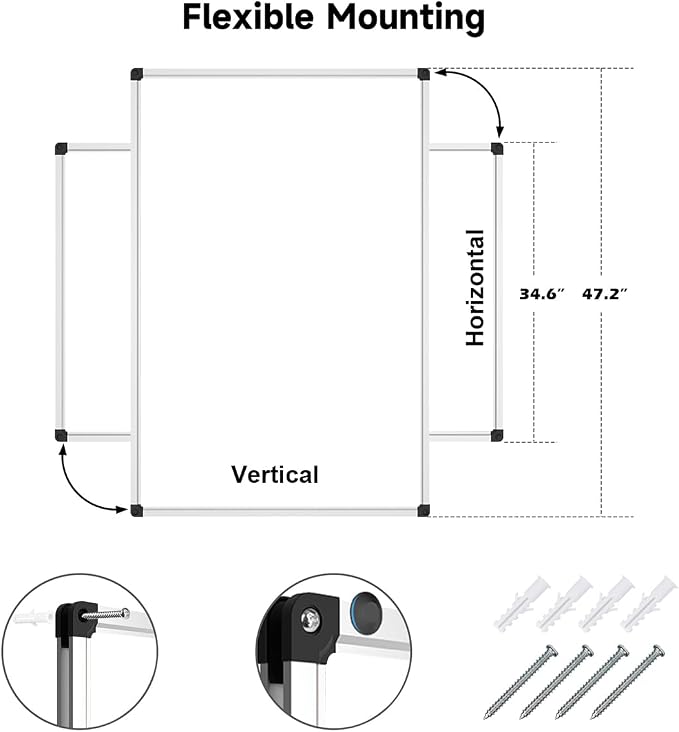 XBoard Magnetic Whiteboard 48 x 36, Dry Erase Board - Image 5