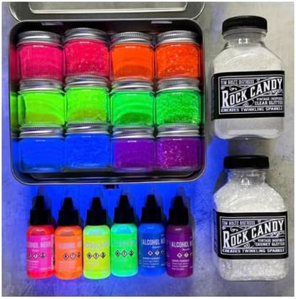 Tim Holtz Rock Candy Glitter, Bundle of 2 Jars, 4.7 Ounces Each, 3 Carnora - Image 4