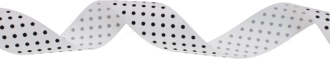Polka Dot Grosgrain Ribbon 25 Yard Each Roll 100% Polyester - Image 2