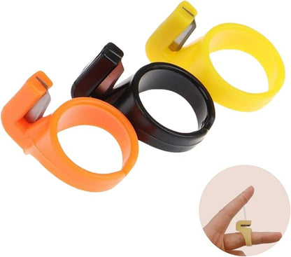 3Pcs Plastic Thimble Set, Sewing Ring, Thread Cutter, Finger Blade, Needle - Image 9