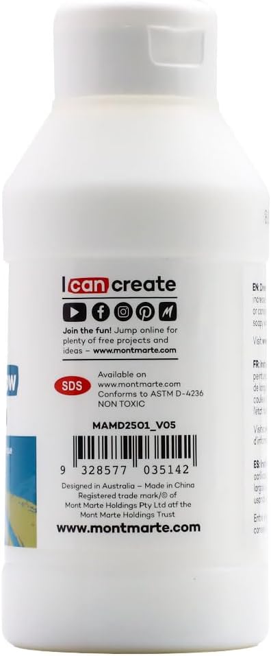 Mont Marte Premium Acrylic Flow Medium 8.45oz - Image 7