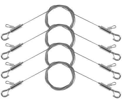 4PCS Adjustable Picture Hanging Wire 2m x 1.5mm Large Hooks, Picture Frame Wire by Stalishare