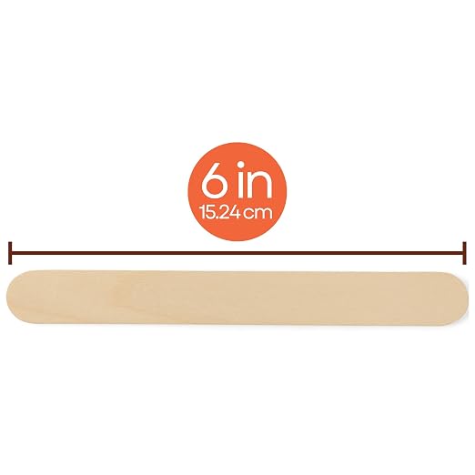 Caring Wood Tongue Depressors, Standard 6 Inch Length, Non-Sterile, - Image 3