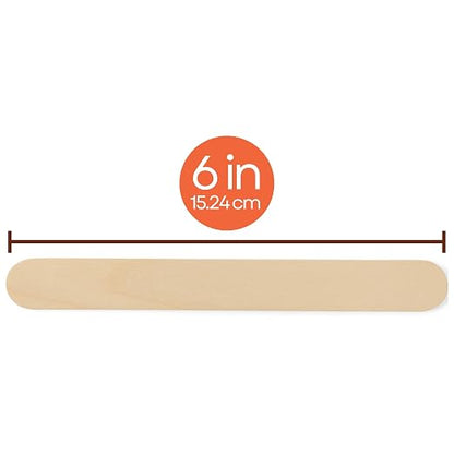 Caring Wood Tongue Depressors, Standard 6 Inch Length, Non-Sterile, - Image 3
