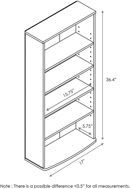 Adjustable Shelves Multimedia Storage Tower Rack - Image 5
