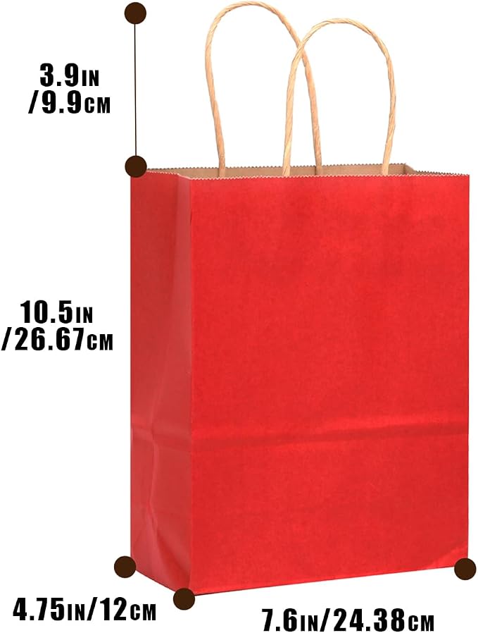 qiqee 32-Packs Wine Paper Gift Bags - Image 3