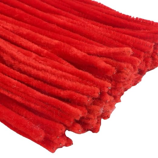 300 Pieces Pipe Cleaners Chenille Stem, 3 Burgundy Red Color Pipe Cleaners Set - Image 3