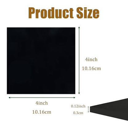 4 Pieces Anti Vibration Pads 1/8 in Thick X 4 in X 4 in, Neoprene Rubber Pads - Image 2