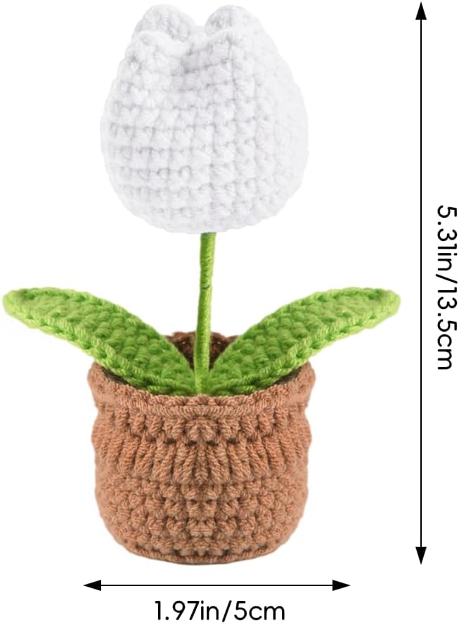 Tulip Pin Cushion, Handmade Knitted Pincushions, Cute Pin Cushions Needle - Image 2