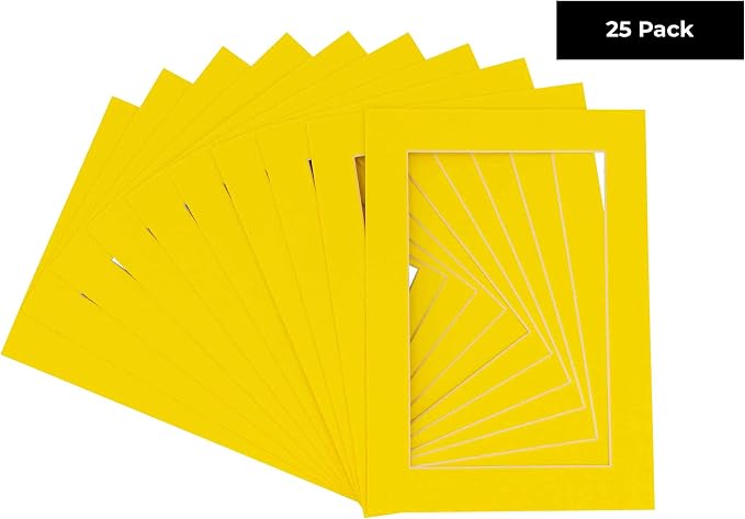 Pack of 25 Acid Free 8x10 Mats Bevel Cut - Image 2