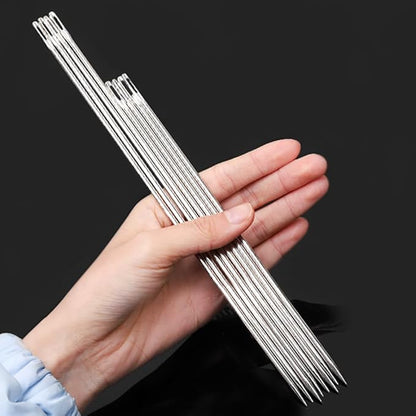 6" Professional Upholstery Needle 15cm length 3mm thickness, Big Eye Hand - Image 2