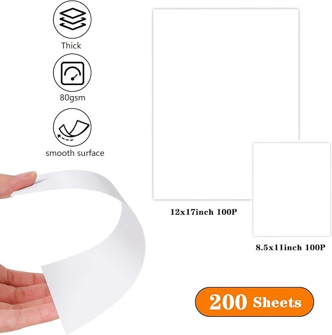 Sketch Drawing Paper 12 * 17in & 8.5 * 11in Art Craft Paper - Image 2