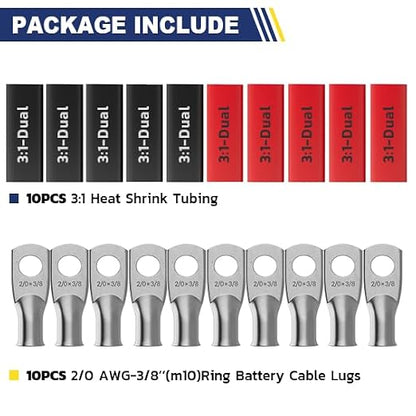 haisstronica 10pcs 2/0 AWG - Image 3