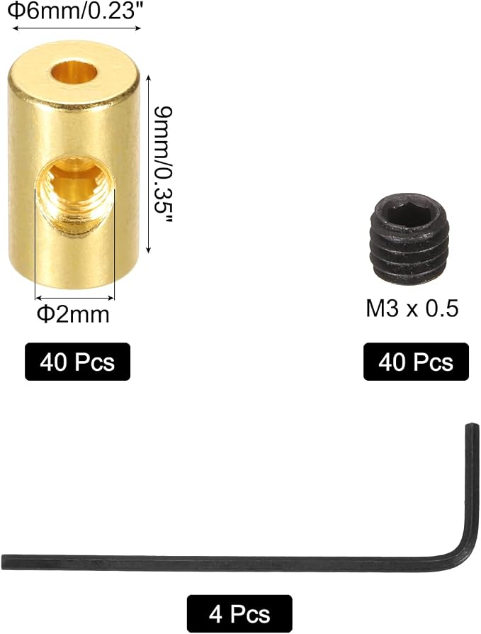 MECCANIXITY 40 Pcs Metal Locking Pin Backs, Locking Pin Keepers Clasp 9mm - Image 2