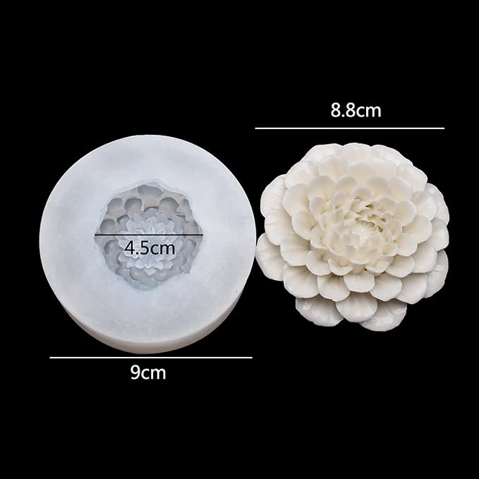 Peony Flower Soap & Candle Mold - Image 5