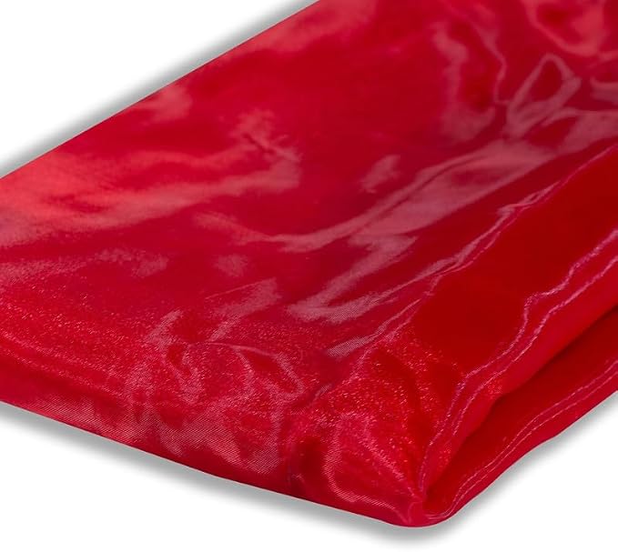 Fynite Red Organza Fabric by The Yard | 10 Yard Long | 44" Wide | Bridal Soft - Image 3