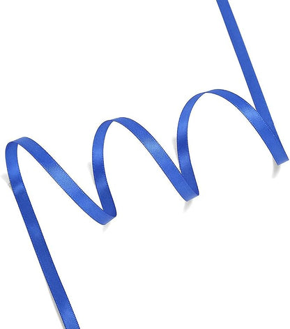 Humphrey's Craft 1/4 Inch Royal Blue Double Faced Satin Ribbon - Image 2