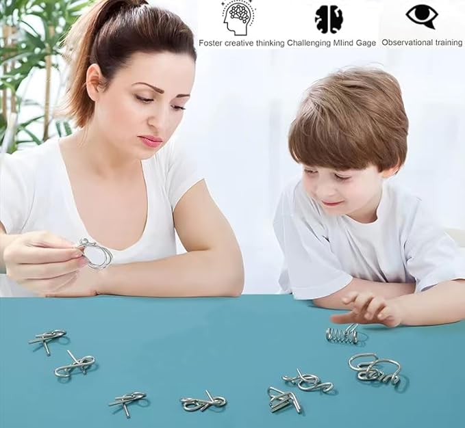 Metal Wire Puzzle Set of 24 - Image 2