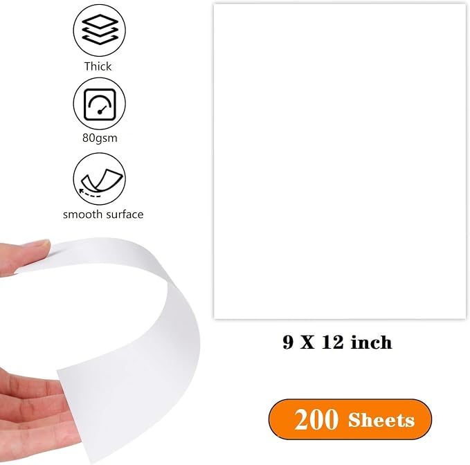 9"x12" Sketching Drawing Paper for Kids Toddlers Art Craft Supplies - Image 2