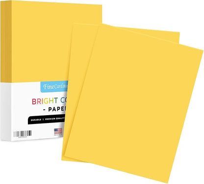 8.5 x 11" Goldenrod Color Paper Smooth, by SSuperfinePrinting
