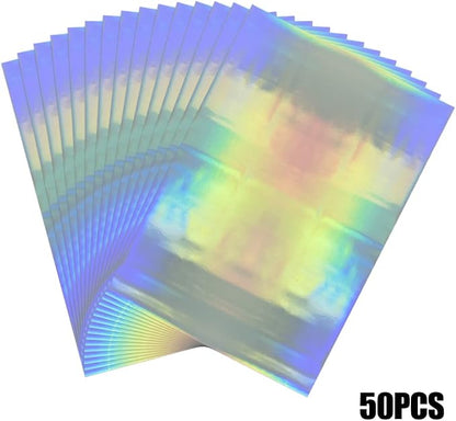 300 Pieces Toner Reactive Foil 6 Assorted Color Foil Paper Sheets - Image 3