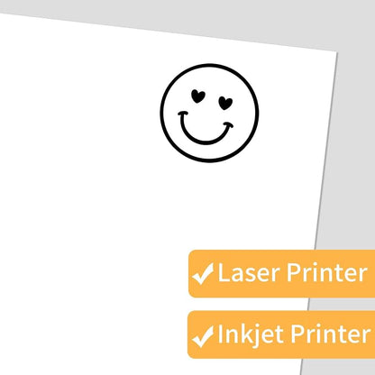 White Printable Sticker Paper, 20 Sheets Printable Sticker Paper, Laser/Inkjet - Image 3