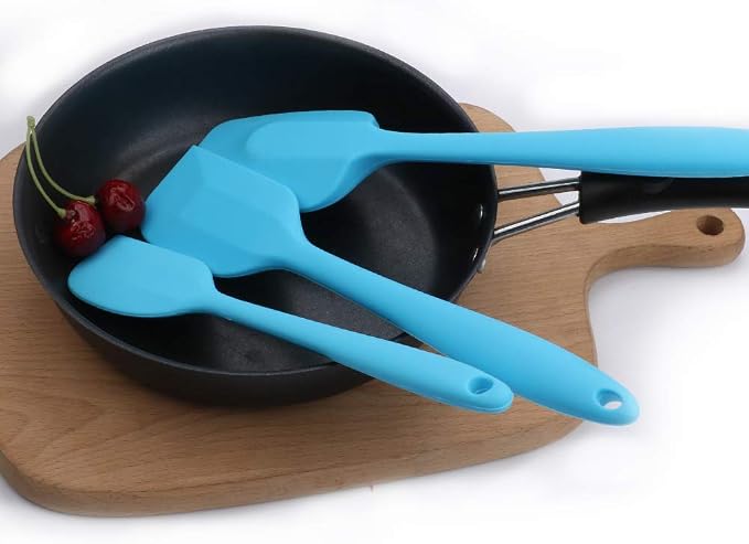 Silicone Spatulas Set, Rubber Spoon Spatula Heat Resistant Spoonula One Piece - Image 4